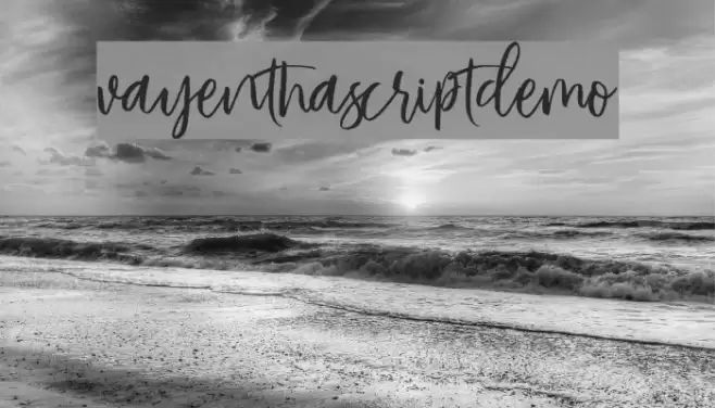 VayenthaScriptDemo Font examples