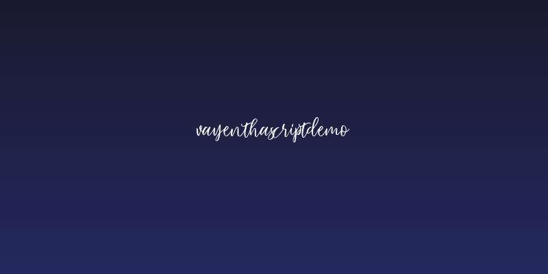 VayenthaScriptDemo Social Header