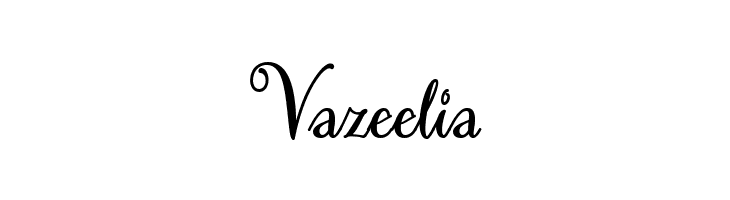 Vazeelia  フリーフォントのダウンロード