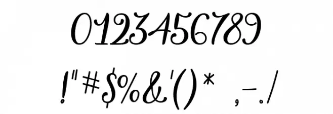 Vazeelia Font OTHER CHARS