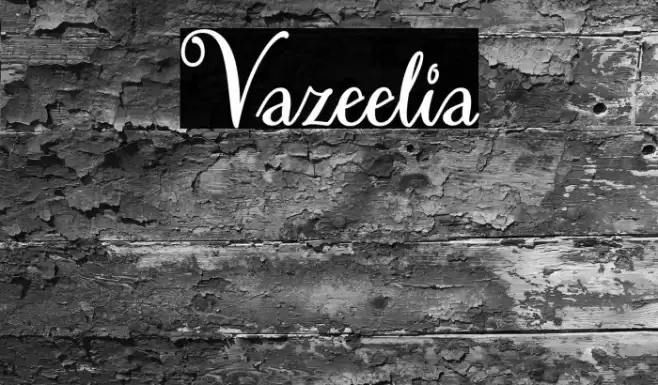 Vazeelia Font examples