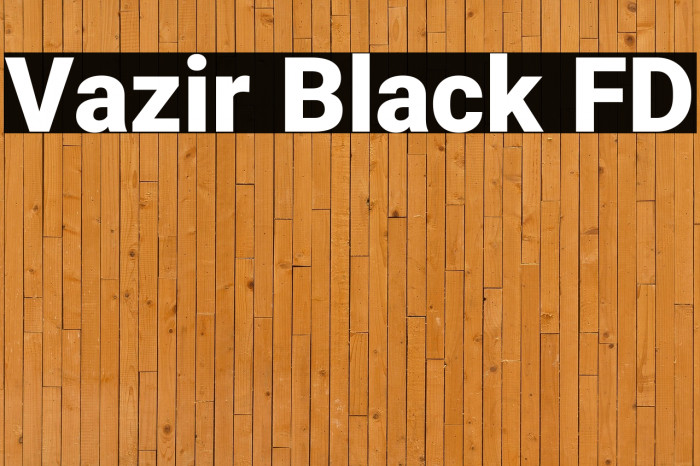 Vazir Black FD Example 1