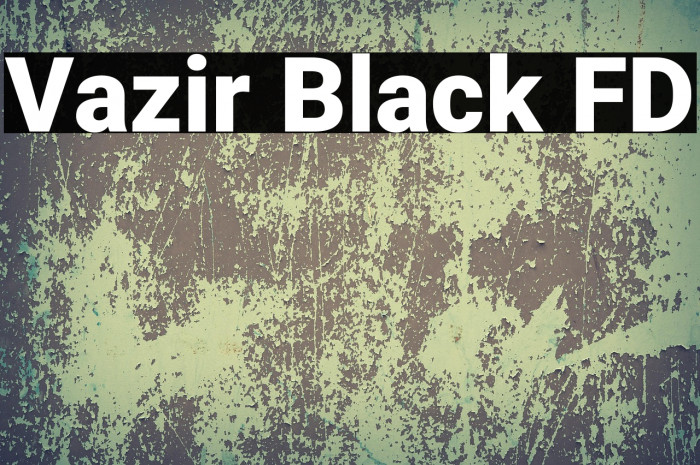 Vazir Black FD Example 2