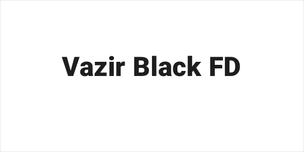 Vazir Black FD Logo