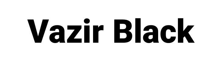 Vazir Black  Frei Schriftart Herunterladen