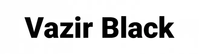 Vazir Black  Descarca Fonturi Gratis
