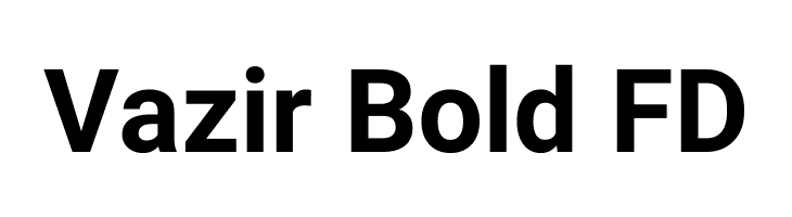 Vazir Bold FD  नि: शुल्क फ़ॉन्ट्स डाउनलोड