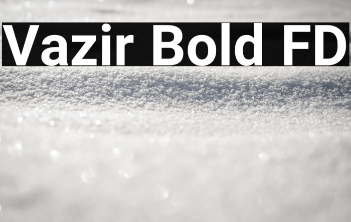 Vazir Bold FD Example 2