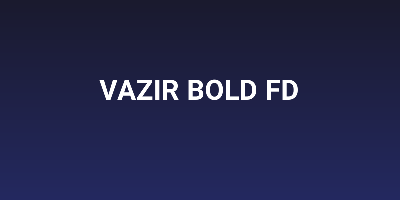 Vazir Bold FD Social Header