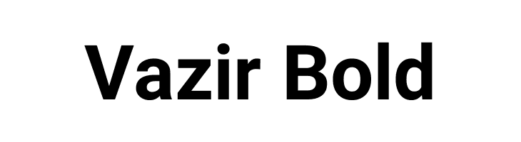 Vazir Bold  नि: शुल्क फ़ॉन्ट्स डाउनलोड