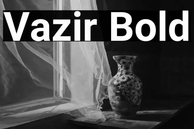 Vazir Bold Font examples