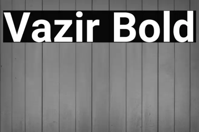 Vazir Bold Font examples