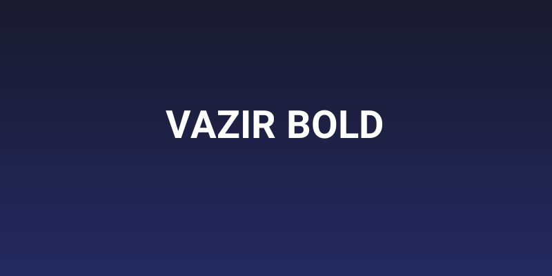 Vazir Bold Social Header