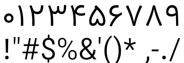 Vazir Light FD Font OTHER CHARS