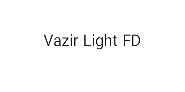 Vazir Light FD Logo