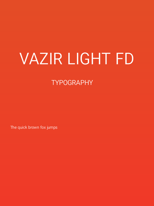 Vazir Light FD Poster