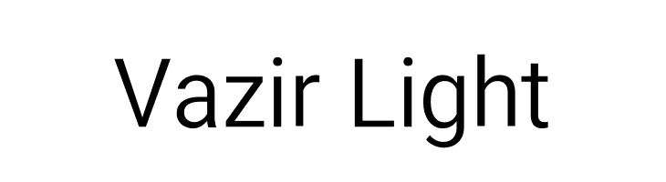 Vazir Light  免费字体下载