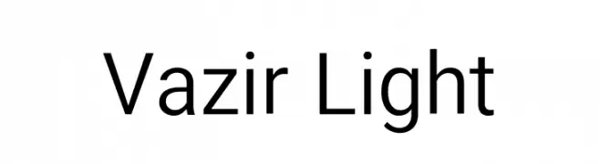 Vazir Light  Frei Schriftart Herunterladen