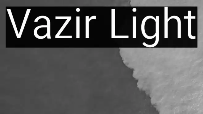 Vazir Light Font examples