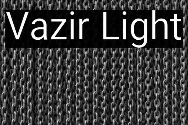 Vazir Light Font examples