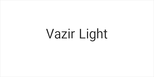 Vazir Light Logo