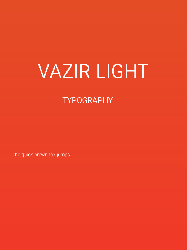 Vazir Light Poster
