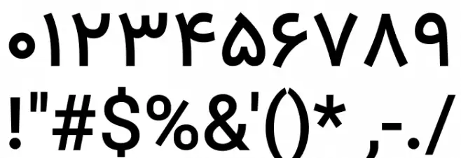 Vazir Medium FD Font OTHER CHARS