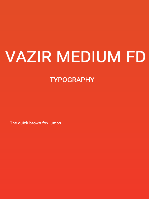 Vazir Medium FD Poster