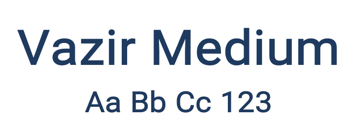 Vazir Medium Font Preview