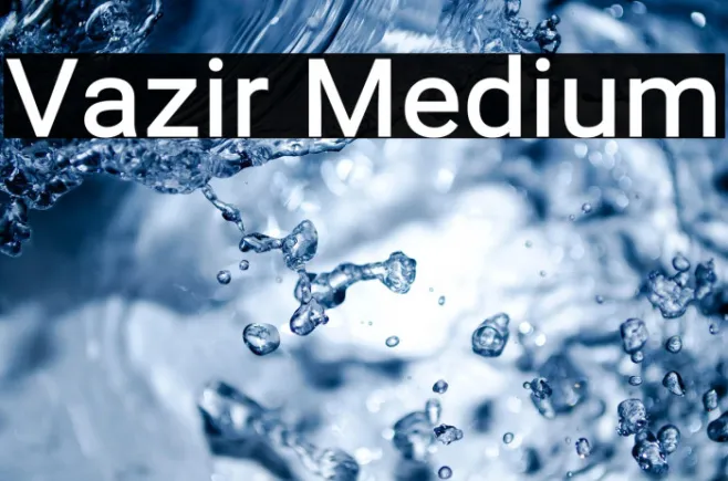Vazir Medium Example 3