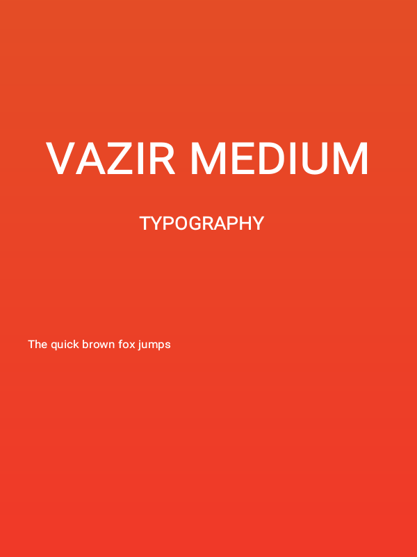 Vazir Medium Poster