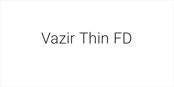 Vazir Thin FD Logo