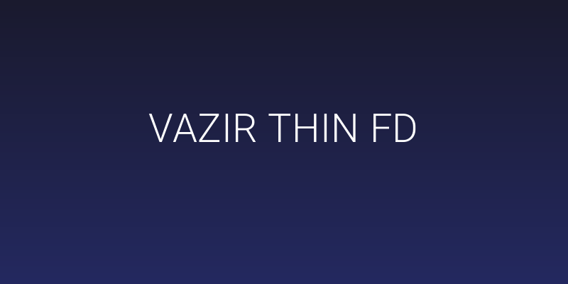 Vazir Thin FD Social Header