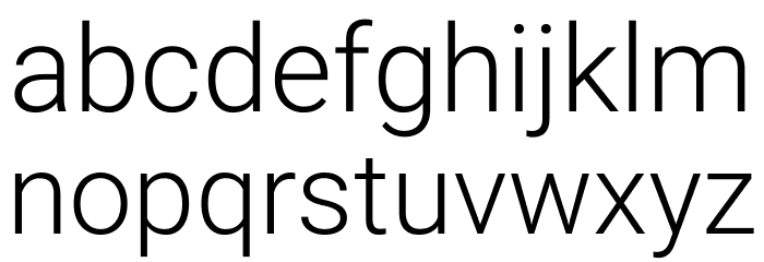 Vazir Thin FD Font LOWERCASE