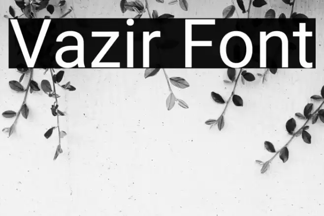 Vazir Font examples