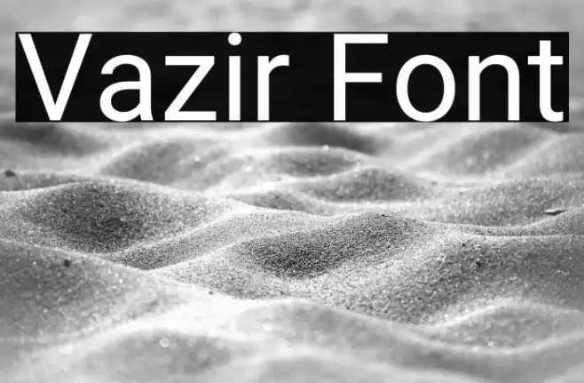 Vazir Font examples