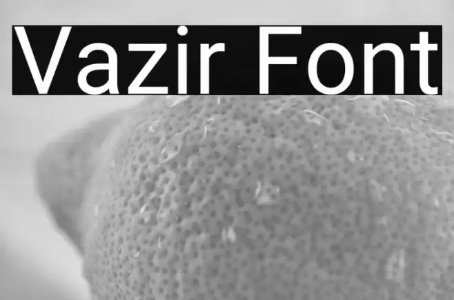 Vazir Font examples