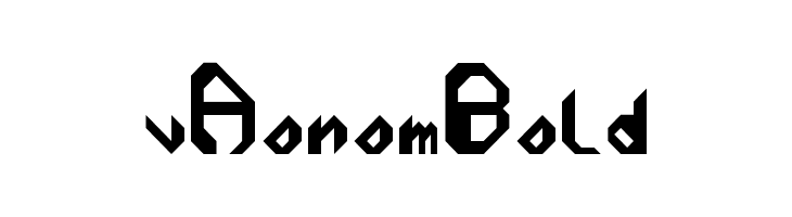 vAonom Bold  Fuentes Gratis Descargar
