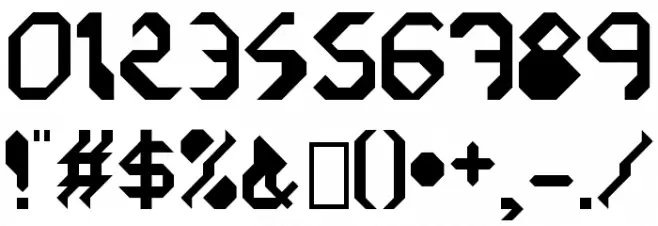 vAonom Bold Font OTHER CHARS