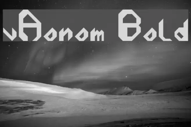 vAonom Bold Font examples