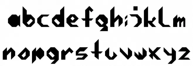 vAonom Bold Font LOWERCASE