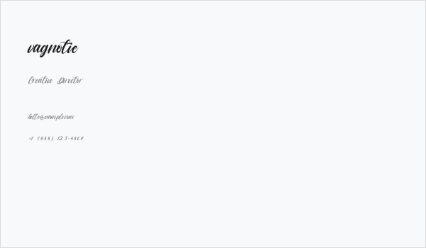 vagnotie Business Card