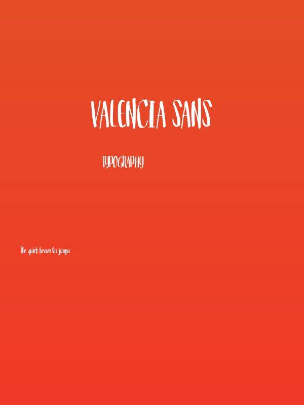 valencia sans Poster