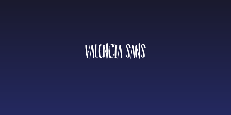 valencia sans Social Header