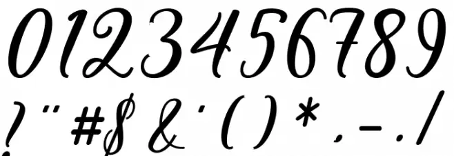 valentine Font OTHER CHARS