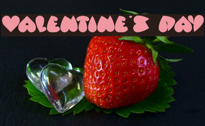 valentine's day Font examples