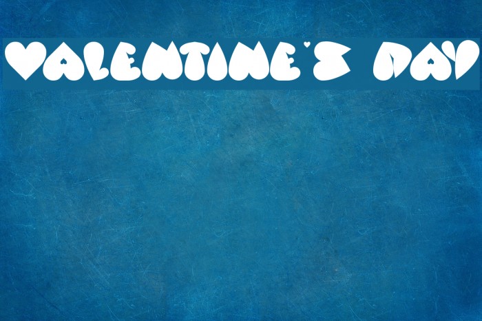 valentine's day Font examples