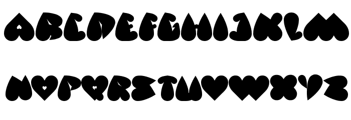 valentine's day Font LOWERCASE
