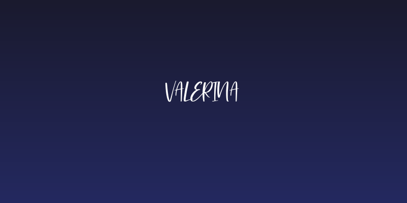 valerina Social Header