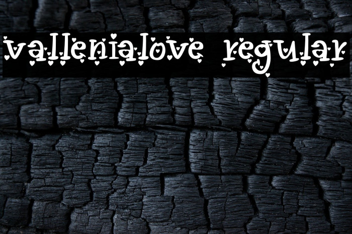 vallenialove-regular Font examples